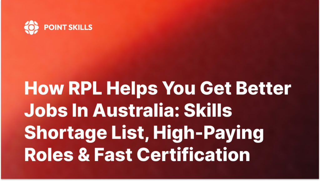 Australian worker receiving RPL certificate to qualify for better jobs and skills shortage roles